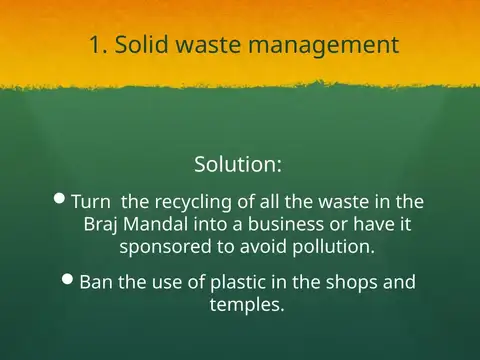 Slide 21 of the 2016 Master Plan: Solution: