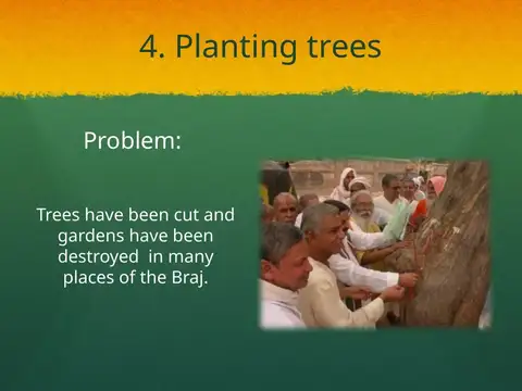 Slide 27 of the 2016 Master Plan: Planting trees
