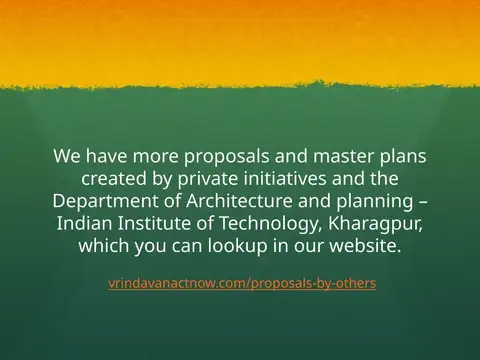 Slide 45 of the 2016 Master Plan: We have more proposals and master plans created by private initiatives