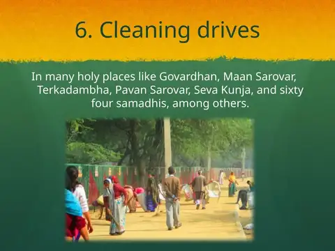 Slide 53 of the 2016 Master Plan: 6. Cleaning drives