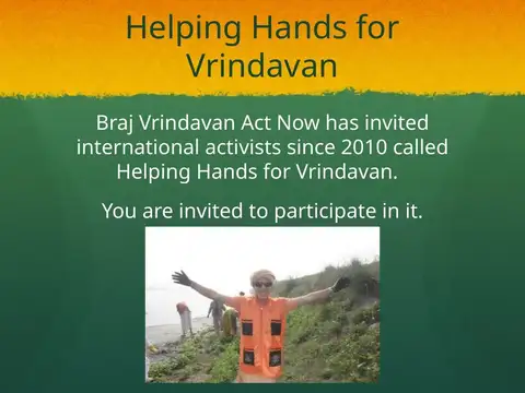 Slide 57 of the 2016 Master Plan: Helping Hands for Vrindavan